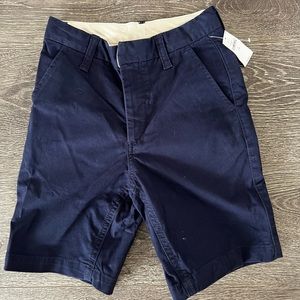 Gap kids boys navy blue chino uniform shorts size 10 SLIM